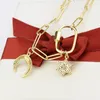 Chains 2023 Designer Diamond Shining Lock Star Moon With Zircon Silver Clavicle Chain Female Necklace