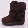 Laarzen Meisjes Snowboots Winter Comfortabele Dikke Warme Kinderlaarzen Lobbing Bal Dikke Kinderen Herfst Leuke Jongens Laarzen Prinses Schoenen 230905