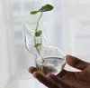 Vaser vägg glas vas terrarium hängande växt container hem dekorzakka blommor transparent