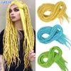 Cheveux humains en vrac Dreadlocks synthétiques pour femmes laine Dreadlocks Crochet Extensions de cheveux postiches colorées Ginner cheveux Ombre violet naturel noir 230906