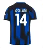 Lukaku Soccer Jerseys Barella Correa Inters Milan Giroud Ibrahimovic Lautaro Milans Theo Brahim 23 24フットボールシャツ2023 2024ユニフォームメンキッズキットセット