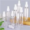 Packing Bottles Wholesale 5Ml 10Ml 20Ml 30Ml 50Ml 60Ml 80Ml 100Ml Plastic Spray Bottle Refillable Per Pet Container Drop Delivery Of Otin9