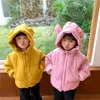 Jassen Winterkleding Kinderjas Katoenen kleding Koreaanse jongens en meisjes Dikke windjack met capuchon Warme cartoonjas 230905