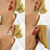 Orecchini a bottone strass colorati per le donne 2023 Boho Design di lusso alla moda Accessori per gioielli da sposa da sposa Brincos