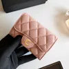 2024 Fashion Luxury Wallet Women Designer Card Holders Coin Purse Channel Wallet Lambskin Flap Classic Caviar Purses Leather Purses Credit Card Holder Mini Clutch