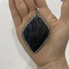 Pendant Necklaces Resin Shell Necklace Rhombus Diamond Inlaid DIY Women's Earrings Jewelry Making Looking For Accessories Gifts