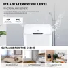 Abfallbehälter SDARISB Smart Sensor Mülleimer Automatischer Tritt Weißer Mülleimer für Küche Badezimmer Wasserdicht 8 5 12L Elektrisch 230906