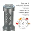 Frullatore 4IN1 800W Montalatte manuale Frusta per uova Con tritatutto da 500 ml/Contenitore da 600 ml Spina americana 120 V