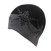 Casquettes de balle Adultes Adolescents Motif de flocon de neige Bonnet tricoté Hiver Chaud Cyclisme Chapeau coupe-vent 28TF