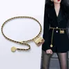 Fashion Women's Belt Luxury Designer Long Gold Chain Belts For Woman Waistband Punk Goth Heavy Metal Corset Y2K Accessory