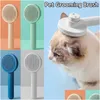 Brosse de toilettage pour chat, peigne pour animaux de compagnie, élimine les poils de chien pour un nettoyage plus propre, fournitures de beauté, livraison directe, maison, jardin, Dhsec