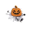 Halloween Kids Hairpin Children's Party Decoration Headwear Spider Pumpkin Mesh Edge Clip Ornaments