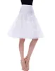 スカート結婚式のための伝統的な膝の長さ3つのフープアンダースカートウエスタンパーティークリノリンカラフルなペチコートサイズ