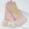 European and American gloves ladies autumn winter touch screen with plush and thickened warm gloves239f