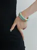 Bracelet coloré émail goutte à goutte glaçure Vintage largeur métal pour femmes fille à la mode français élégant automne hiver Bracelet HUANZHI 2023