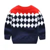 プルオーバー秋の冬ヘッジ厚い長袖セーターの子供セーターボーイズコットンプルオーバーボーイベビーセーター3〜9年230906