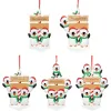 Kerstman kerstboom hanger handgeschreven naam hars kerstornament decoraties