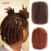Bulks de cabelo humano afro kinky encaracolado sintético trança extensões de cabelo para diy bons presságios cosplay 10 polegadas 50g / pcs para dreadlocks twist tranças cabelo 230906