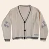 Dames truien Tay vest met sterren geborduurd lor Button Up dikke kabel gebreide trui dik en warm Swif t Folklore 230905