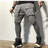 Herren Hosen Männer Jogger Reißverschlusstasche Hiphop Multipocket Jogginghose Mann Fitnessstudios Workout Fitness Baumwollhose Männliche Casual Fashion Skinny Hosen 230906