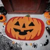 Carpets Halloween Pumpkin Bathroom Rug Thicken Plush Absorbent Door Mat Orange Pumpkins Non-slip Washable Toilet Rugs Decor