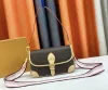 Women Designer Torka na ramię s Diane Crossbody torebki dla kobiety najwyższej jakości skórzane brązowe kwiaty małe torby pod pachami stylist makijaż makijaż