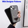 Glitter Jeweled Phase Telefen na iPhone 13 Pro Max 14Plus 12 11 XR Bling Bringling Rhinestone Diamond Celphone Case PeterPoppy CXG963