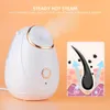 Steamer 180ml Face Steamer Nano Névoa Vapor Pulverizador Pele Hidratante Umidificador Aberto Poro Compressa Quente SPA Aquecimento Nebulizador Nebulizador 230905