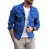 Giacche da uomo Giacca nera 2023 Uomo Denim Slim Fit Moda Casual Cappotto tascabile Uomo Bello Primavera Autunno Classico