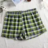 Underpants Sexy Men Cotton Boxer Large Size Seamless Briefs Loose Pouch Underwear Plaid Swimwear Soft Shorts Casual Homewear