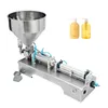 Paste Filling Machine Stainless Steel Semi Automatic Horizontal Pneumatic Liquid Filler