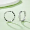 Diamond Hoops 100 925 Sterling Zilver Real Moissanites Stud Oorbellen Voor Vrouwen Fonkelende Sieraden Geschenken met GRA Certificaat