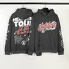 Sweats à capuche pour hommes Y2K Streetwear lettre étoiles Graffiti polaire sweat à capuche unisexe Stranger Things Baggy pull décontracté sweats surdimensionné E 230906