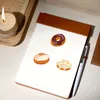 50 stuks donut sticker PVC decoratie waterdicht telefoon mobiel skateboard modeauto dagboek