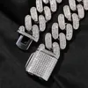 Chains 26mm Big Heavy Hip Hop 5A CZ Stone Paved Bling Iced Out Round Cuban Link Chain Necklace For Men Rapper Jewelry Drop