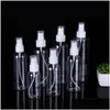 Packing Bottles Wholesale 10Ml 20Ml 30Ml 50Ml 60Ml 80Ml 100Ml Travel Transparent Per Empty Spray Refillable Bottle Reusable Plastic Otq0V