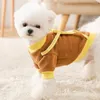 Vêtements de chien polaire unique sac à dos conception chemise pour animaux de compagnie mini vêtements de chat adorable pour chiot