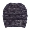 Bonnet queue de cheval en désordre pour femmes, bonnet chaud d'hiver, doux et extensible, en tricot, chignon, chaud et épais