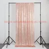 Curtain Decoration 3mm Sequin Gardiner för El Wedding Party Events Glänsande bakgrundstyger Bakgrund Silver/Guld/BLÅ/PINK