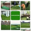 Flores decorativas grinaldas artificiais musgo gramado simation turf parede planta verde diy grama casamento mini jardim micro eco garrafa deco dhtvb