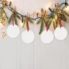 Nya prydnadsämnen sublimat keramisk hänge bulk tomma produkter sublimering ornament för julgran dekorationer som stöder 829