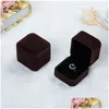 Scatole per gioielli Scatola di moda Anello Orecchini Collana Ciondolo Imballaggio Regalo Matrimonio Fidanzamento Gioielli Vetrine Consegna drop Packag Ot0B6