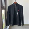 2023New Mens felpe con cappuccio Felpe Designer uomo maglione zip mezza felpa con cappuccio Giacche cavallo allentato polo uomo abbigliamento Top asiatico taglia XXL Designer