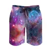 Short pour homme coloré Galaxy Board Summer Night Sky Bright Stars Fashion Beach Pantalon court Surf Séchage rapide Maillot de bain personnalisé