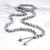 Strang Grüne Naturstein Halskette Retro Malachit Wickelarmbänder Energie Handgemacht 80 Mala Perlen Klassisch Für Männer Frauen Schmuck