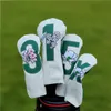 Andra golfprodukter Masters Souvenir Golf Club #1 #3 #5 Wood Headcovers Driver Fairway Woods Cover PU Leather Head Covers 230905