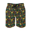 Short d'été pour hommes, imprimé africain, vêtements de sport, motif Patchwork coloré, pantalon court, mignon, confortable, maillot de bain, grande taille