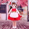 Dolls 16 30CM BJD Doll Girl DIY Dress Up Princess Toy 3D Simulation Eyes Makeup 21 Movable Joints and Clothes Set 230906