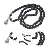 Braccialetti con ciondoli Bracciale con perline Collana cinese vintage a doppio strato con perline rotonde