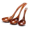 Spoons Wooden Ladle Spoon Set Long Handle Soup For Pot & Bowl Cooking Serving Ladles